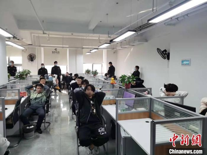 抓捕現場?！￠L沙市公安局供圖