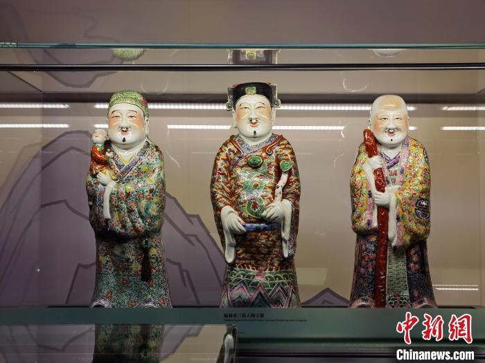 福祿壽三星人物立像。　上海市歷史博物館 供圖