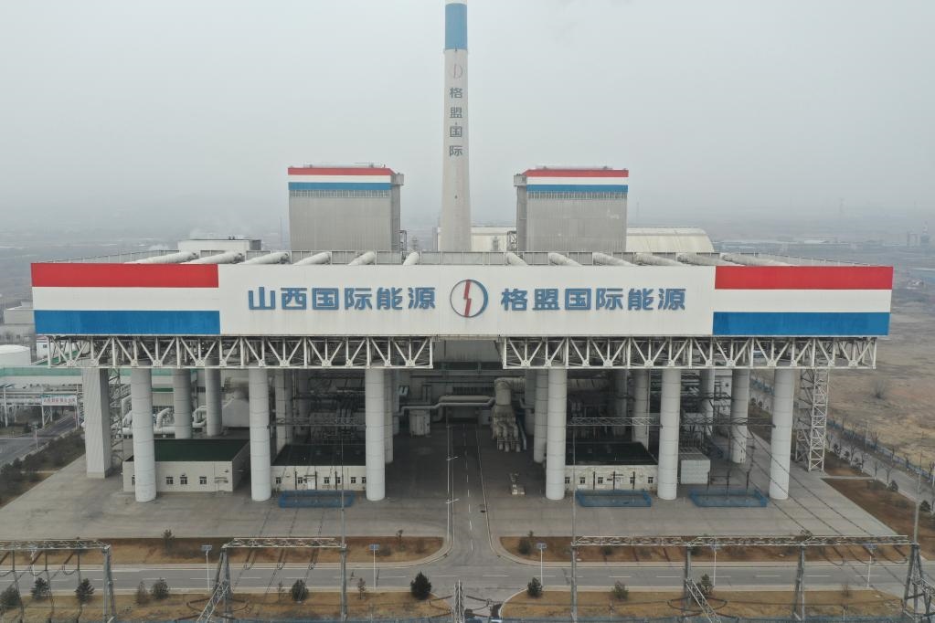 1月27日航拍的山西瑞光熱電有限責(zé)任公司。馮宇 攝