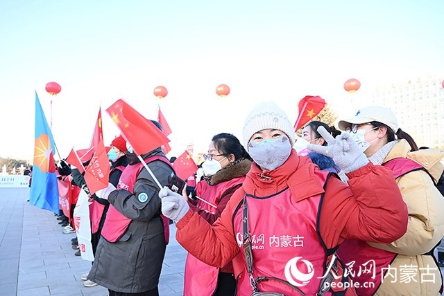2022年呼和浩特市第七屆徒步迎新活動(dòng)現(xiàn)場(chǎng)。人民網(wǎng) 劉藝琳攝