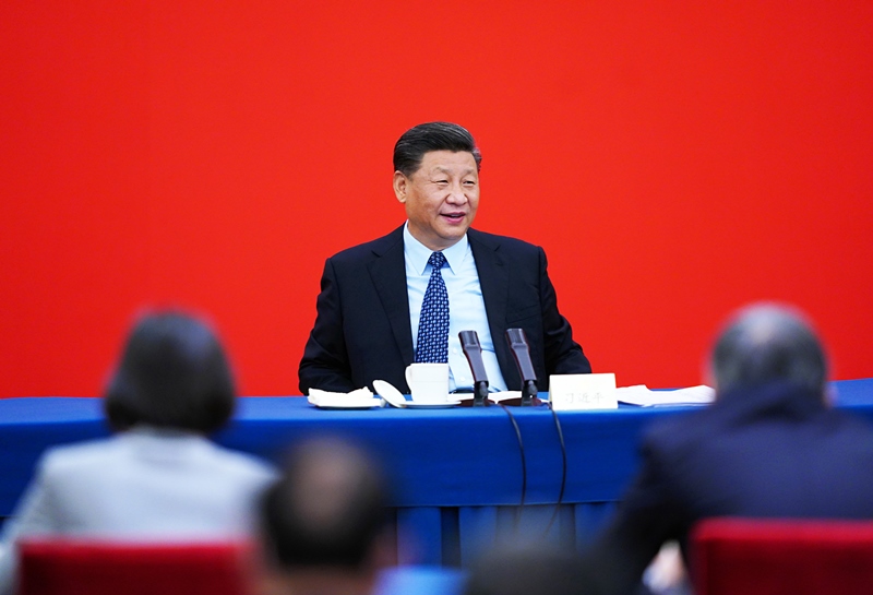 2020年5月23日上午，習(xí)近平總書記看望參加全國政協(xié)十三屆三次會(huì)議的經(jīng)濟(jì)界委員，并參加聯(lián)組會(huì)，聽取意見和建議。