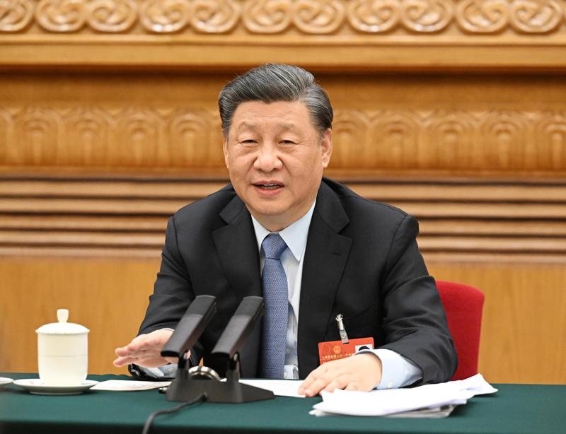 2023年3月5日，習近平總書記參加十四屆全國人大一次會議江蘇代表團審議。