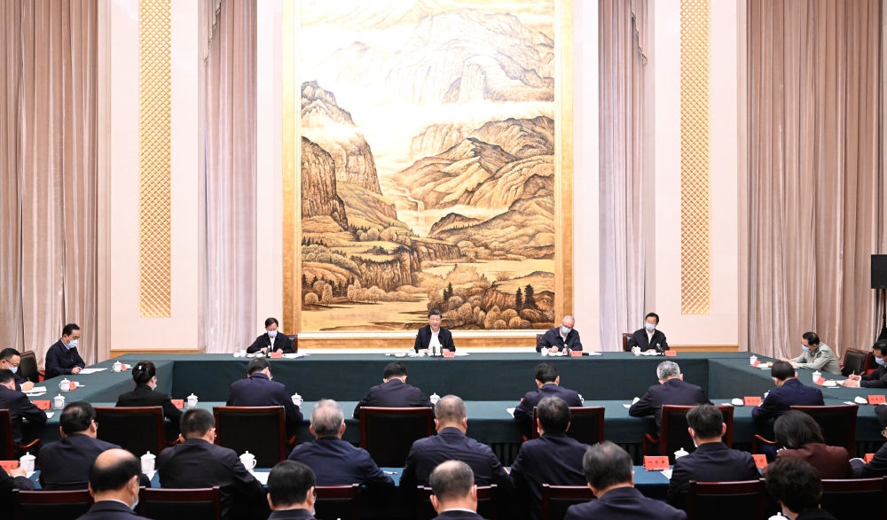  2023年5月17日上午，習(xí)近平在西安聽(tīng)取陜西省委和省政府工作匯報(bào)并發(fā)表重要講話。