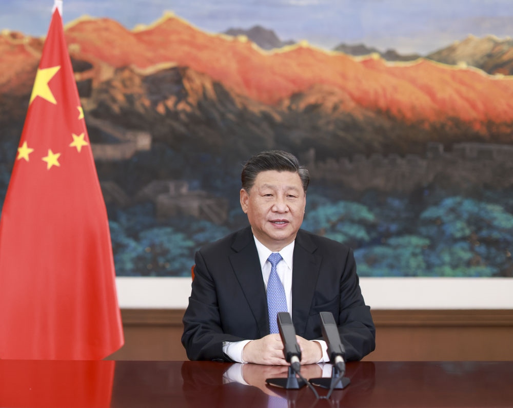 2020年11月27日，習(xí)近平在第十七屆中國－東盟博覽會和中國－東盟商務(wù)與投資峰會開幕式上致辭。