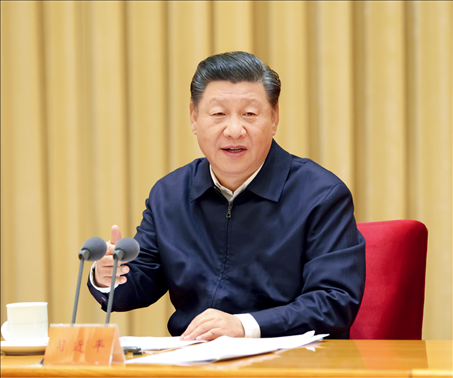 2020年11月16日至17日，中央全面依法治國工作會議在北京召開。中共中央總書記、國家主席、中央軍委主席習(xí)近平出席會議并發(fā)表重要講話。圖/新華社記者 龐興雷 攝