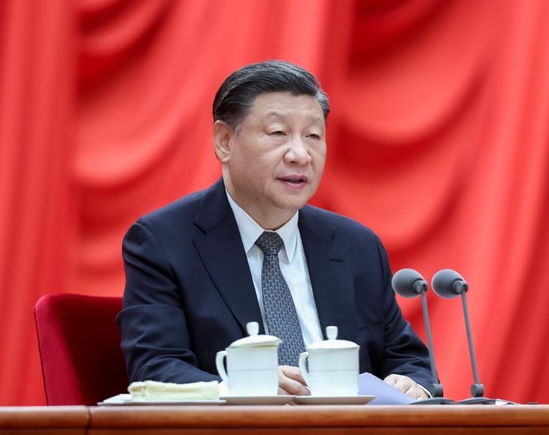 △2023年4月3日，學習貫徹習近平新時代中國特色社會主義思想主題教育工作會議在北京召開。習近平總書記出席會議并發(fā)表重要講話。