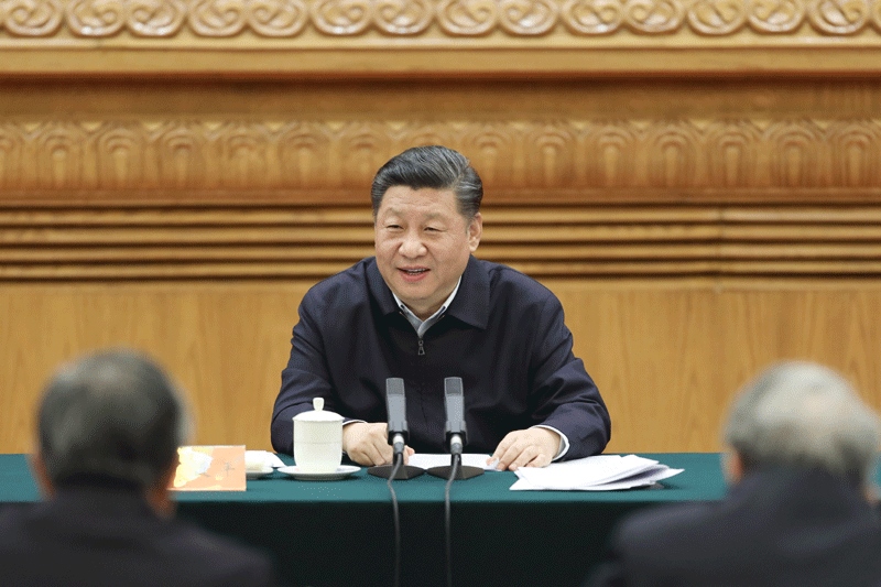 2019年3月18日，習(xí)近平總書記在北京主持召開學(xué)校思想政治理論課教師座談會(huì)并發(fā)表重要講話。