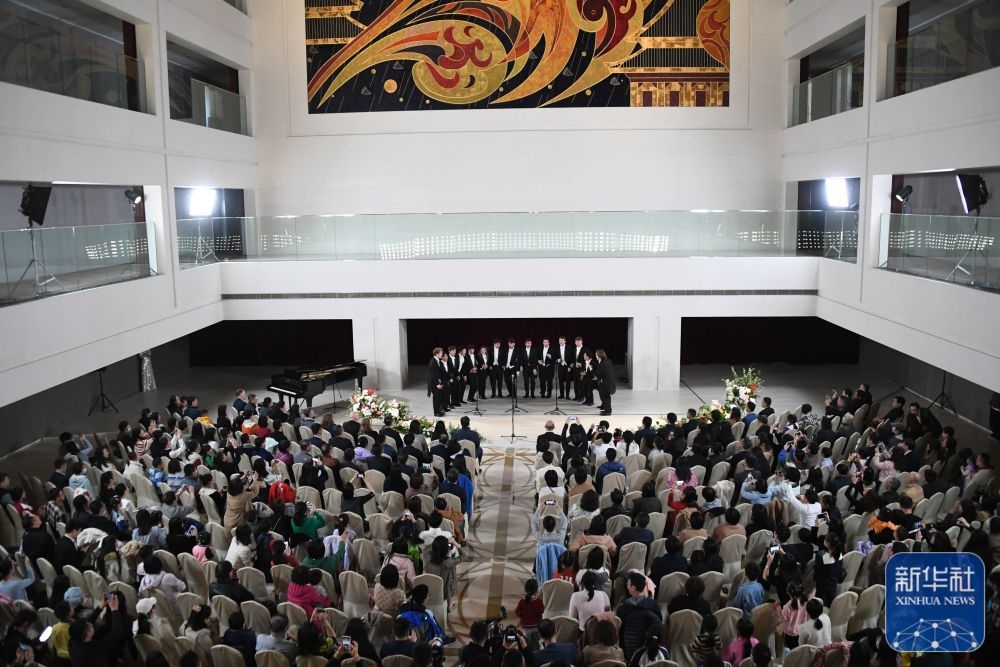 3月21日拍攝的“春暖·金融街韻律專場音樂會”現(xiàn)場。新華社記者 任超 攝