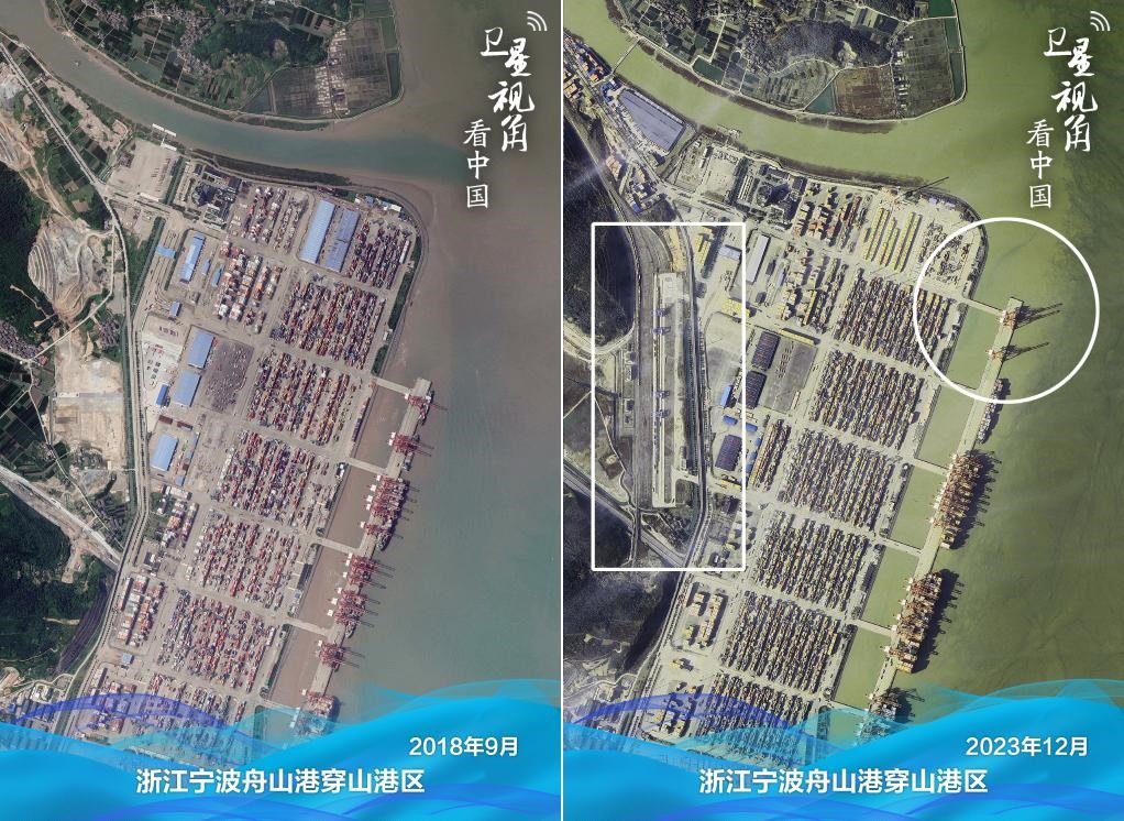 浙江寧波舟山港穿山港區(qū)新建1個泊位及鐵路穿山港站。