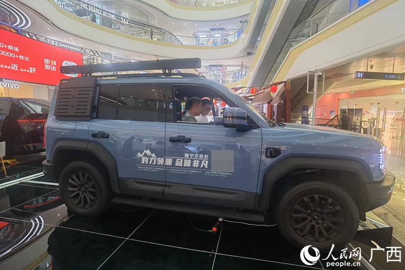 消費(fèi)者在商場選購汽車。人民網(wǎng)記者 陳燕攝