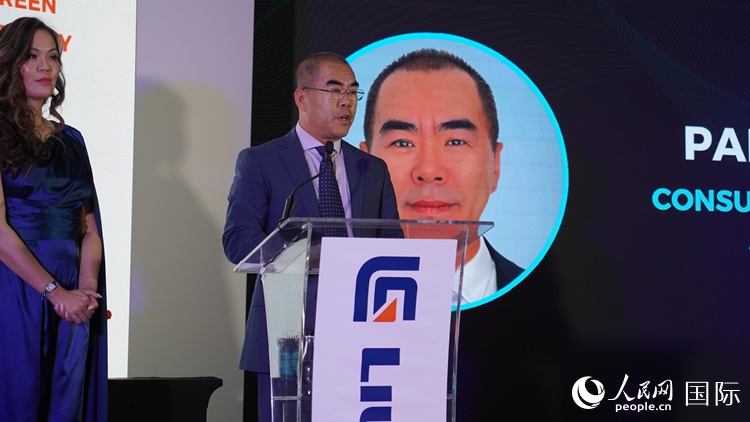 中國(guó)駐約翰內(nèi)斯堡總領(lǐng)事潘慶江發(fā)言致辭。人民網(wǎng) 張茜攝