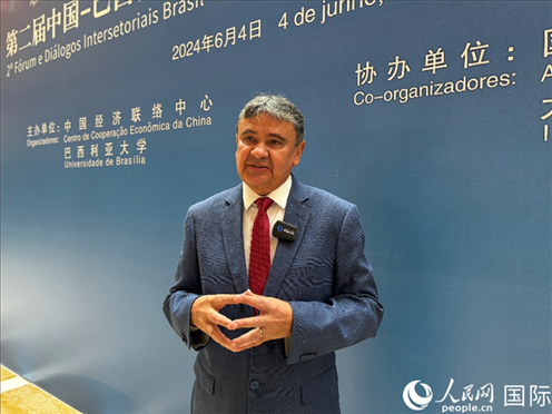 巴西社會(huì)發(fā)展部部長(zhǎng)迪亞斯。 人民網(wǎng)記者 張榮攝