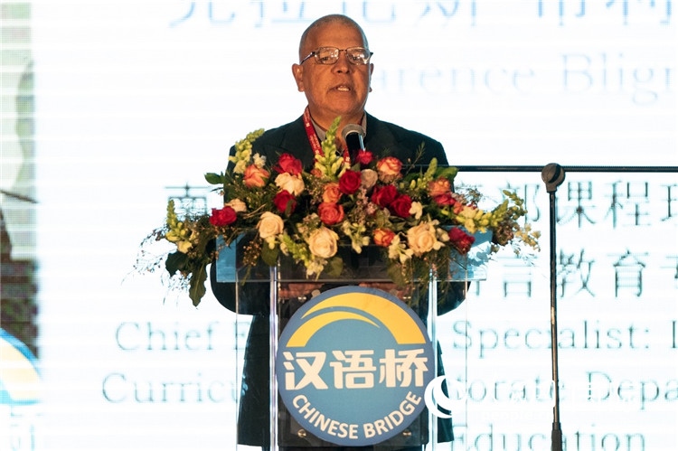 南非基教部專家克拉倫斯·布利格諾特做主旨發(fā)言。人民日報非洲中心分社 希拉茲·莫林攝