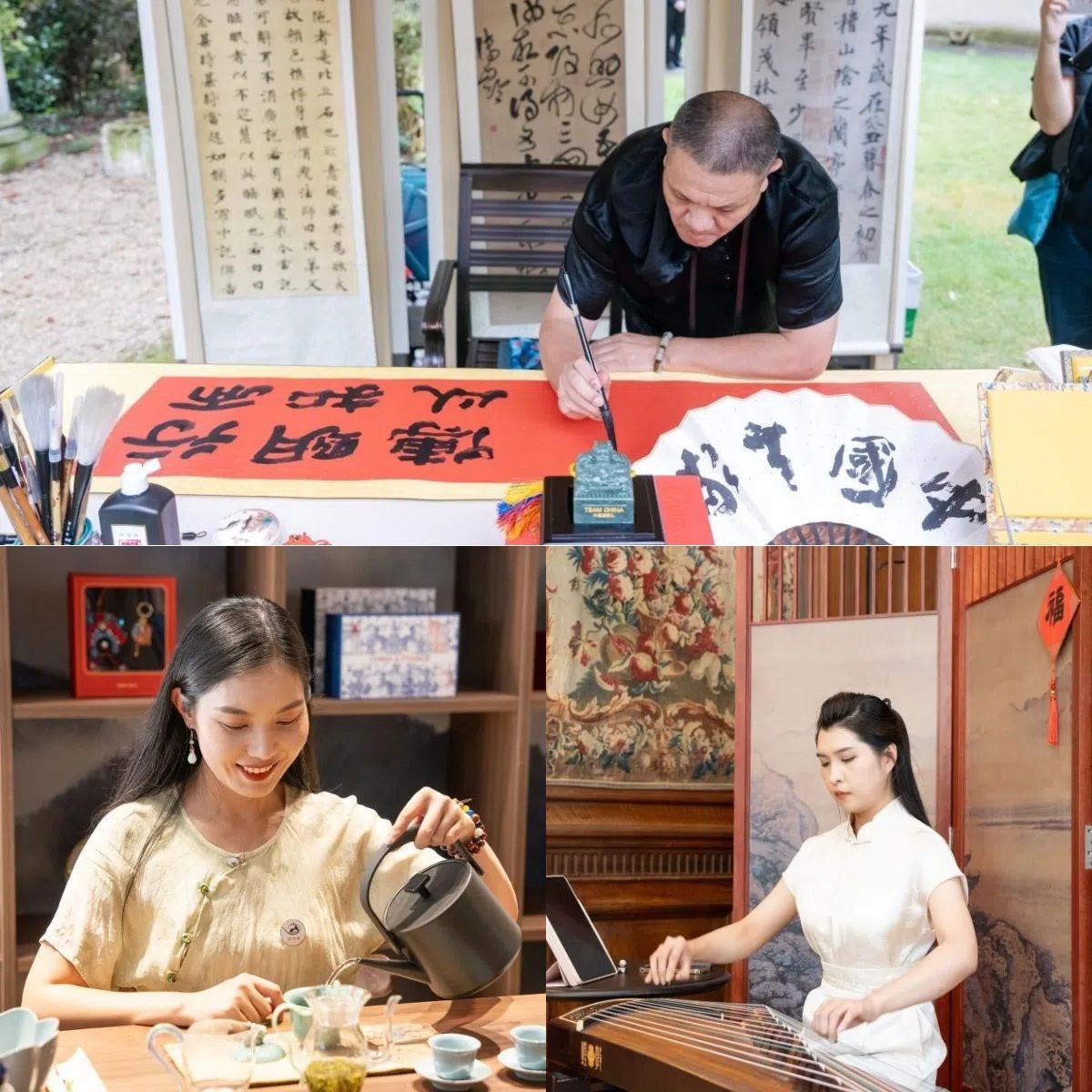 中國(guó)非遺與傳統(tǒng)文化展區(qū)引人入勝。 “中國(guó)之家”供圖