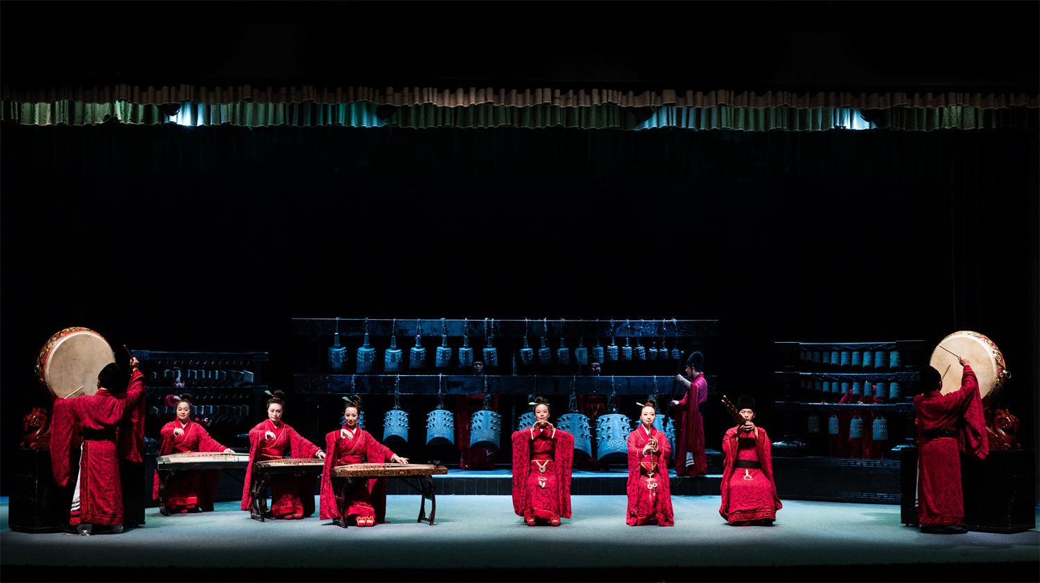 “華夏正聲——中原音樂考古復(fù)原展演”現(xiàn)場。河南博物院供圖
