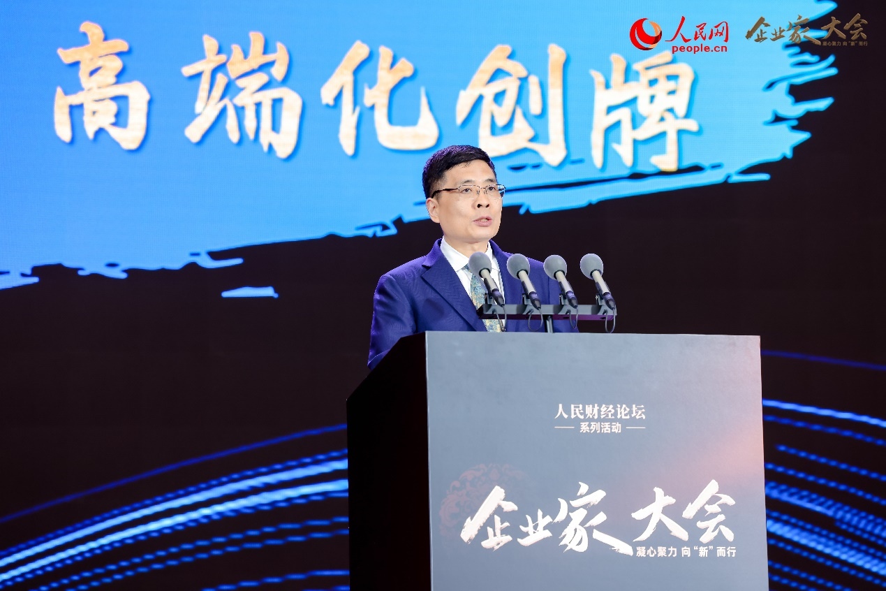 海爾集團(tuán)董事局主席、首席執(zhí)行官周云杰。人民網(wǎng)記者 王紹紹攝