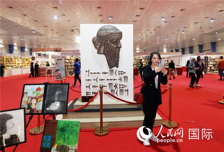 展廳一角。人民網(wǎng)中東中心分社奧馬爾·哈利勒攝