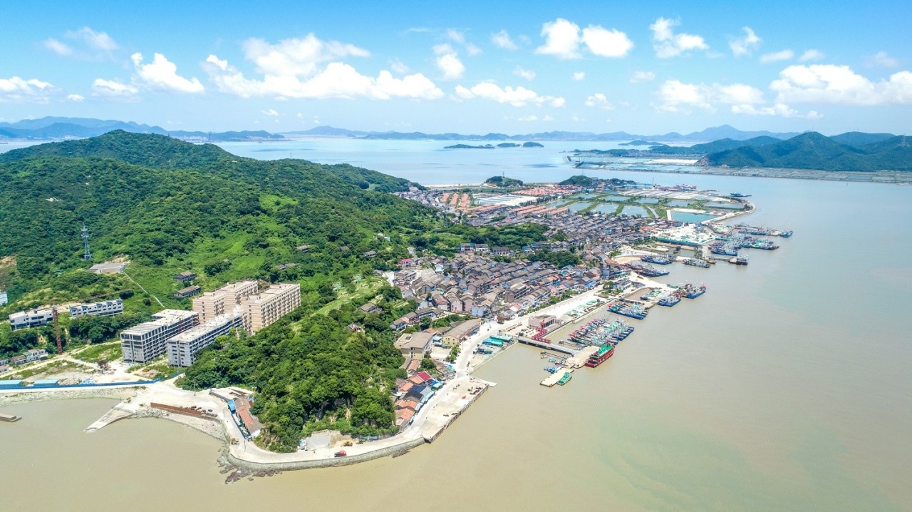 航拍視角看今日螞蟻島。螞蟻島管委會(huì)供圖