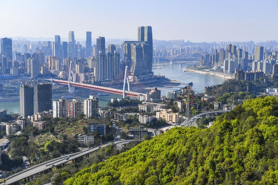 這是2024年3月25日拍攝的重慶城市景象。新華社記者 王全超 攝