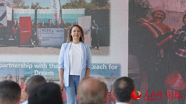 奇瑞南非公司全國市場經(jīng)理維倫·彼得森發(fā)言。人民網(wǎng) 張茜攝