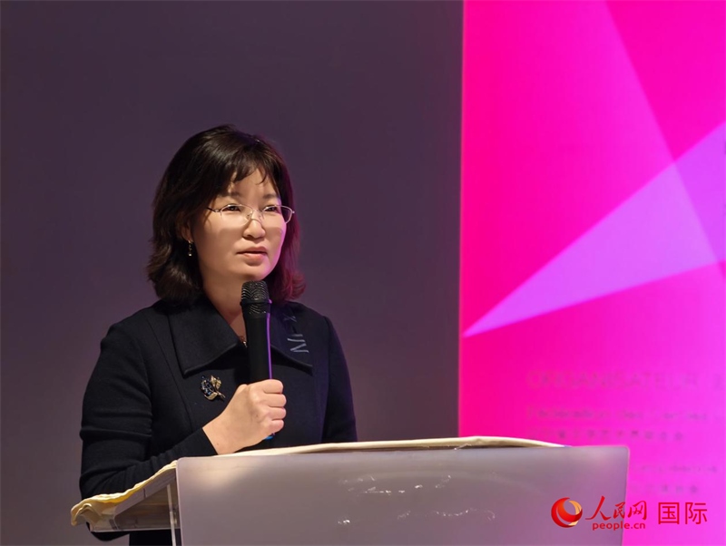 遼寧省文聯(lián)黨組書記、主席邵玉英致辭。人民網(wǎng)記者 于超凡攝