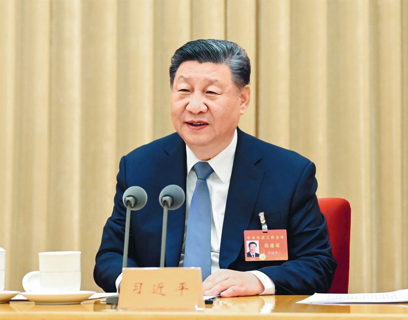 2024年12月11日至12日，中央經(jīng)濟(jì)工作會(huì)議在北京舉行。中共中央總書(shū)記、國(guó)家主席、中央軍委主席習(xí)近平出席會(huì)議并發(fā)表重要講話(huà)。 新華社記者 謝環(huán)馳/攝
