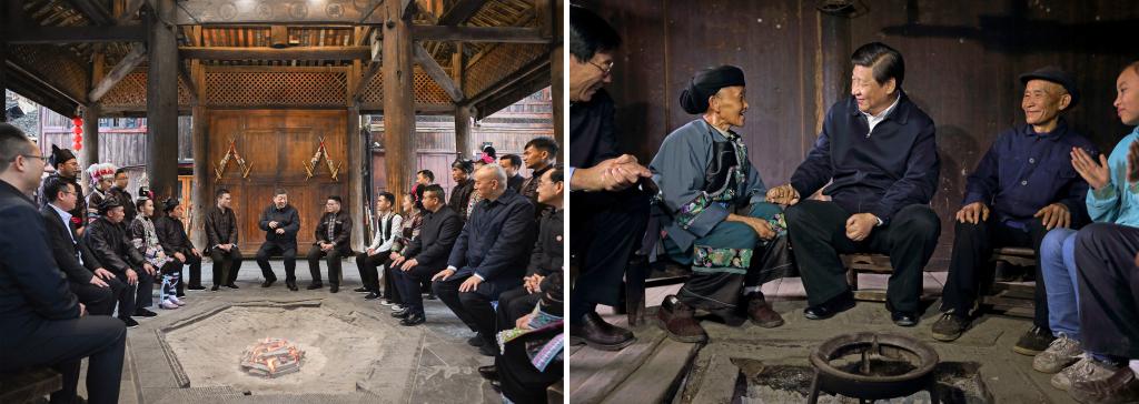 左圖由新華社記者謝環(huán)馳拍攝；右圖由新華社記者蘭紅光拍攝。